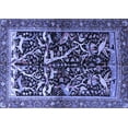 thumbnail image 1 of Ahgly Company Indoor Rectangle Persian Blue Traditional Area Rugs, 8' x 12', 1 of 4