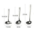 thumbnail image 2 of ACDANC 2026 New Stainless Steel Saucier Drizzle Spoon with Spout Small Gravy Ladle Stainless Steel Sauce Soup Spoon for Spooning Gravies and Sauces for Home,Restaurant,Banquet,Cafe,Silver, 2 of 7