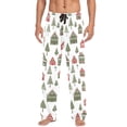 thumbnail image 7 of FORMRS Mens Pajama Pants with Pockets Sleepwear Lounge Bottoms Sizes S-2XL, Green Christmas House, 7 of 7
