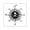 White, variant on CafePress - Compass Rose II Square Sticker 3 X 3 - Square Sticker 3" x 3"