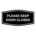 thumbnail image 2 of Signs ByLITA Fancy Please Keep Door Closed Sign - Security and Safety | Durable Material | Easy to Install (Black/Silver) - Large 1 Pack, 2 of 4