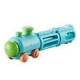 thumbnail image 2 of Small Train Water Spray Toy Cartoon Handheld Pull-out Engineering Vehicle for Summer Outdoor Beach Pool Party Play in Blue, 2 of 3