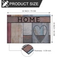 thumbnail image 3 of Welcome Door Mat 18x 30 Inch Front Doormat Outdoors for Home Entrance Outdoors Mat for Outside Entry Way Doormat Entry Rugs, Heavy Duty Non Slip Rubber Back Low Profile, Heart, 3 of 8