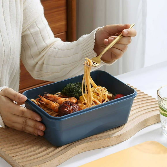 1 Pcs Bento Box, Adult Lunch Box Compartment Meal Prep Container For Kids Stackable Snack Containers For School And Travel Lunch Microwave Safe