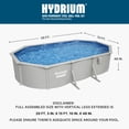thumbnail image 5 of Bestway Hydrium 20' x 12' x 48" Steel Side Wall Above Ground Pool w/ Sand Pump & Accessories, 5 of 8