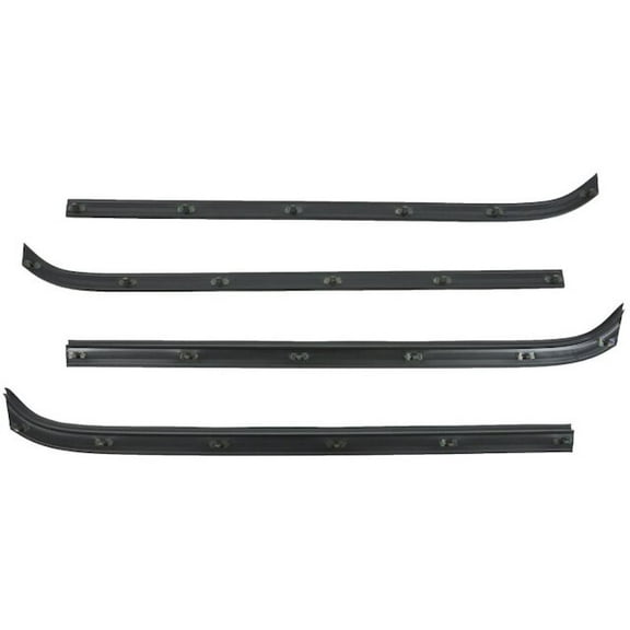 Door Window Belt Weatherstrip 4 Piece - Compatible with 1975 - 1979 Ford F-150 1976 1977 1978