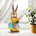 thumbnail image 5 of CIMAXIC easter Straw Easter Rabbit Bunny Household Office Party Desktop Ornament Rabbit,16.54"X5.91"X5.91", 5 of 5
