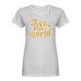 thumbnail image 1 of Bee My World Shaped T-Shirt Women -Image by Shutterstock, Female XX-Large, 1 of 2