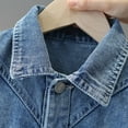 thumbnail image 5 of Cethrio Denim Jackets for Girl, Long Sleeve Lapel Collar Casual Fashion Jean Jackets Pink Size 7-8 T, 5 of 8