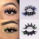 thumbnail image 1 of Red Blue Purple Pink Mix 3D Mink Colored Eyelashes Ombre Vegan Strip Lashes Natural Dramatic Fluffy Colourful Cilias Party 25mm697A-8C He Qiyong unisex, 1 of 1