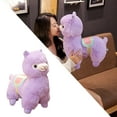 thumbnail image 5 of Cute Alpaca Plush Animation Toy, Cartoon Soft Stuffed Doll, Gift for Kids Children Girl Friend Wife for Christmas, Birthday, Housewarming Purple_50cm, 5 of 10