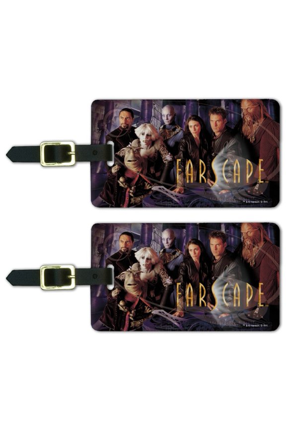 Farscape Crew Group Shot With Logo Luggage ID Tags Suitcase Carry-On Cards - Set of 2