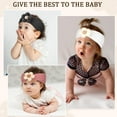 thumbnail image 4 of 3 Pcs Baby Flower Headbands Baby Girls Nylon Headband Soft Hairbands Hair Accessories for Newborn Infant Toddler Kids, 4 of 7