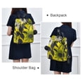 thumbnail image 4 of FORMRS Women's Travel Backpack Purse Anti-Theft Hidden Pockets Casual Shoulder Bag, Yellow Flowers, 4 of 7