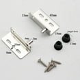 thumbnail image 4 of 2Pcs Pivot Hinges Heavy Duty Concealed Shaft Door Hinges with Bushing for Wooden Door Cabinet Furniture Hardware Bottom Hinge, 4 of 7