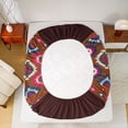thumbnail image 5 of jejeloiu Western Tribal Aztec Bed Sheets,Pink Brown Blue King Sheets For Men Women 4-Piece, 5 of 7