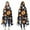 Classic Halloween Icons, variant on Wearable Blanket,Celestial Wolf Halloween Pattern Hooded Wearable Flannel Blanket for Adults & Teens,Winter Poncho Shawl Wrap Cape Cozy Anti-Pill,50"x60"