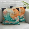 thumbnail image 3 of Creowell Moon and Blooming Flowers，Decorative Throw Pillow Cover Cushion Cover Modern Pillow Cover ，Multicolor, 3 of 5