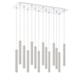 thumbnail image 2 of Z-Lite Forest 14 Light Modern Steel LED Island Pendant in Chrome, 2 of 7