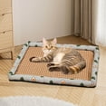 thumbnail image 3 of Ice Rattan Cooling Pet Bed - Self-Cooling Mat for Dogs & Cats - Summer Cooling Pad with Breathable Woven Design - Washable Cooling Mat for Puppies & Kittens, 3 of 8