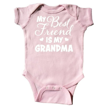 

Inktastic My Best Friend is My Grandma with Hearts Gift Baby Boy or Baby Girl Bodysuit