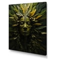 thumbnail image 2 of Designart "Contemporary Tribal Art: Forest Mask I" African Tribal Canvas Prints, 2 of 7