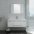 thumbnail image 6 of Fresca Fvn6142-Uns Lucera 42" Wall Mounted Single Basin Vanity Set - White, 6 of 7