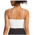 thumbnail image 5 of Pincandy Womens Y Back Longline Sports Bras - Spaghetti Straps Racerback Padded Yoga Workout Crop Tank Top, 5 of 5
