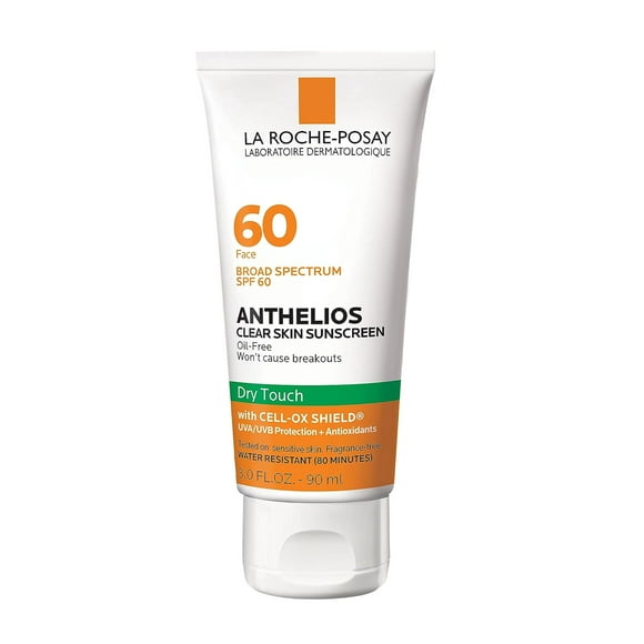 La Roche-Posay Anthelios Clear Skin Dry Touch Sunscreen Broad Spectrum SPF 60 3 fl oz (90ml)