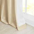 thumbnail image 2 of Gracie Mills Elroy Twist Tab Lined Faux Silk Window Curtain Panel - GRACE-113, 2 of 2
