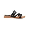 thumbnail image 3 of Journee Collection Womens Colette Faux Leather Slip On Flat Sandals, 3 of 4