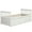 White, variant on Costway Twin Captain's Bed Bunk Bed Alternative w/ Trundle & Drawers for Kids Espresso