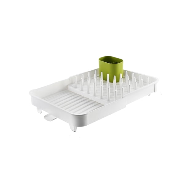 Ounissouiy Escurridor de platos de cocina, estante de secado extensible de una sola capa, escurridor de fruteros, organizador, soporte de almacenamiento, Organizadores de utensilios de cocina Ounissouiy HA066198-00