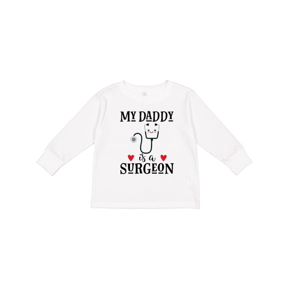 Inktastic Surgeon Daddy Doctor Baby Clothes Boys or Girls Long Sleeve Toddler T-Shirt