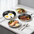 thumbnail image 5 of Ktaxon 10-Inch Stainless Steel Pan, Hybrid Nonstick Frying Pan, Skillet, 3-Ply Cookware, Dishwasher & Oven Safe, 5 of 14