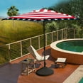 thumbnail image 7 of Abba Patio 9ft Outdoor Market Patio Umbrella w/ Push Button Tilt and Crank, 6 Ribs, Star-Spangled, 7 of 7