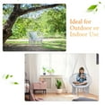 thumbnail image 4 of Costway Hanging Hammock Chair Macrame Swing Handwoven Cotton Backrest Garden Grey, 4 of 9