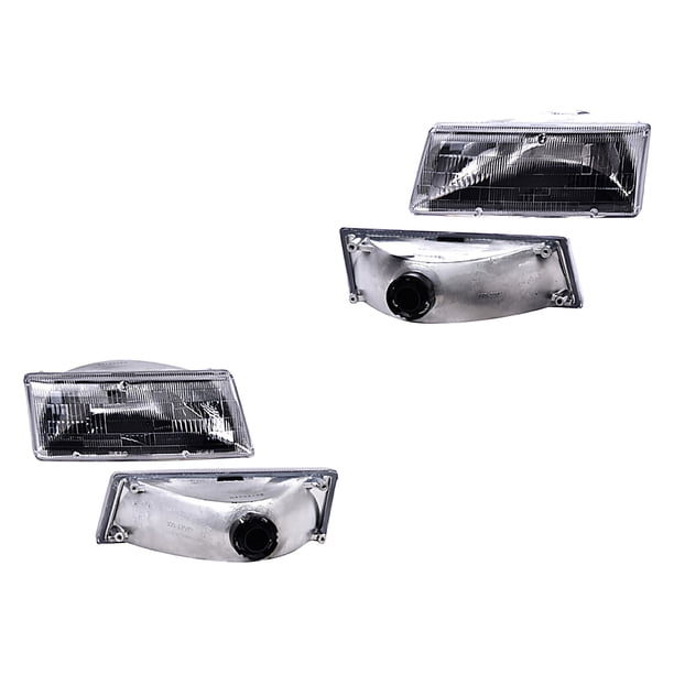 Par de Faros DEPO Shadow 1989 A 1994 Chrysler C/Base Izquierdo 301220412125235 Derecho 301220411525234