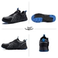 thumbnail image 6 of SPIEZ Men's Ultra-Light Composite Toe Safety Shoes - Anti-Impact, Puncture-Resistant & Slip-Resistant for Work & Casual Wear,Black Size 11, 6 of 9