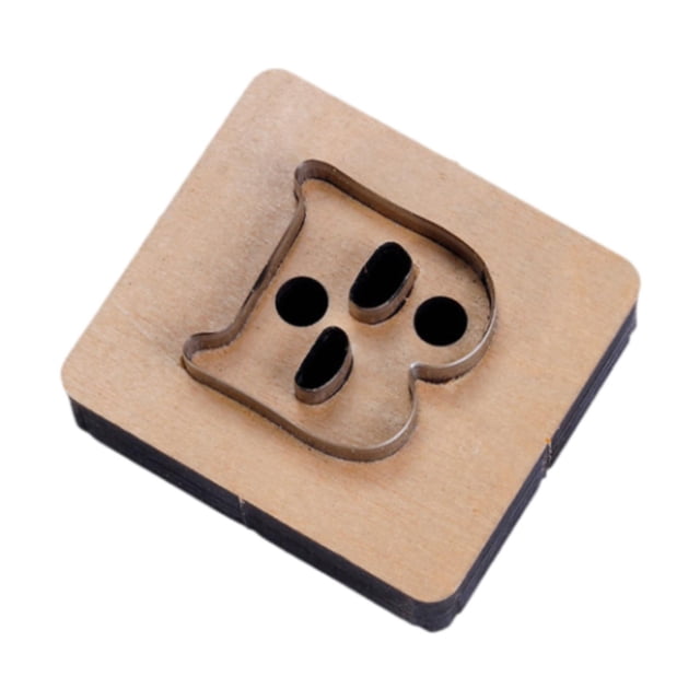 Troquel de corte de cuero, modelo portátil, resistente, hecho a mano, plantilla de madera. B