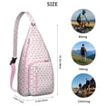 thumbnail image 3 of Farm Pig Sling Backpack&nbsp;- Funny Cartoon Pig & Floral Print Design, Lightweight Crossbody Bag for Students & Outdoor Adventures, 3 of 4