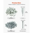 thumbnail image 6 of 50 Sets Self Drilling Screw & Anchors for Drywall, 100PCS - Perfect for Hanging Pictures, Shelves, and More, 6 of 11