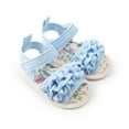 thumbnail image 1 of ITFABS Summer Newborn Baby Girls Casual Solid Ruffles Flower Flat Sandles, 1 of 6