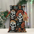 thumbnail image 6 of ZICANCN Christmas Gift Bags, Death Skeleton Warrior Reusable Fabric Drawstring Storage Bags with Drawstring, Medium Size, 6 of 7