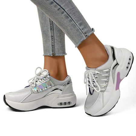 

Liwarace Non slip Women Air Cushion Sneakers Comfy Fashion Tennis Sports Running Shoes