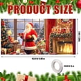 thumbnail image 2 of Christmas Banner Garage Door Decorations Christmas Backdrop Decoration Winter Large Door Cover Decoration Indoor Outdoor for Christmas Holiday Party Supplies (Warm), 2 of 6