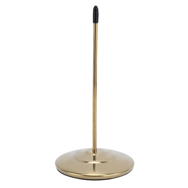 Receipt Holder,Delaman Receipt Bill Holder Thickened Stainless Steel Round Bottom Non?Slip Ticket Spike for Restaurants(Golden Glossy Rod)