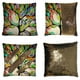 thumbnail image 1 of ABPHQTO Funda de almohada Árbol de la vida, Funda de almohada con lentejuelas de sirena reversible de cuero precioso como el árbol de la vida Funda de cojín para decoración del hogar 40x40 cm, 1 of 2