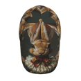 thumbnail image 2 of Kdxio Unisex Palatial Style Flower Rabbit Pattern Baseball Cap Unisex Washed Classic Adjustable Hat, 2 of 5