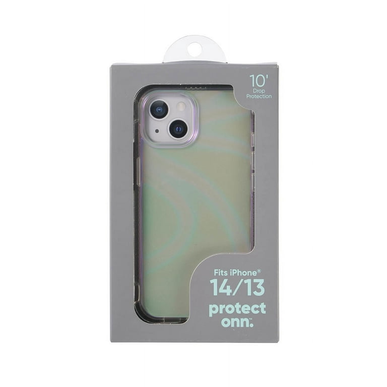 onn. Phone Case for iPhone 14 / iPhone 13 - Iridescent